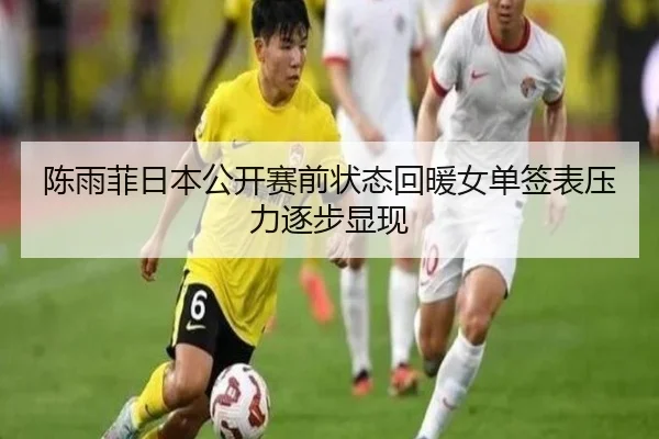 陈雨菲日本公开赛前状态回暖女单签表压力逐步显现 | ANBOSPORTS